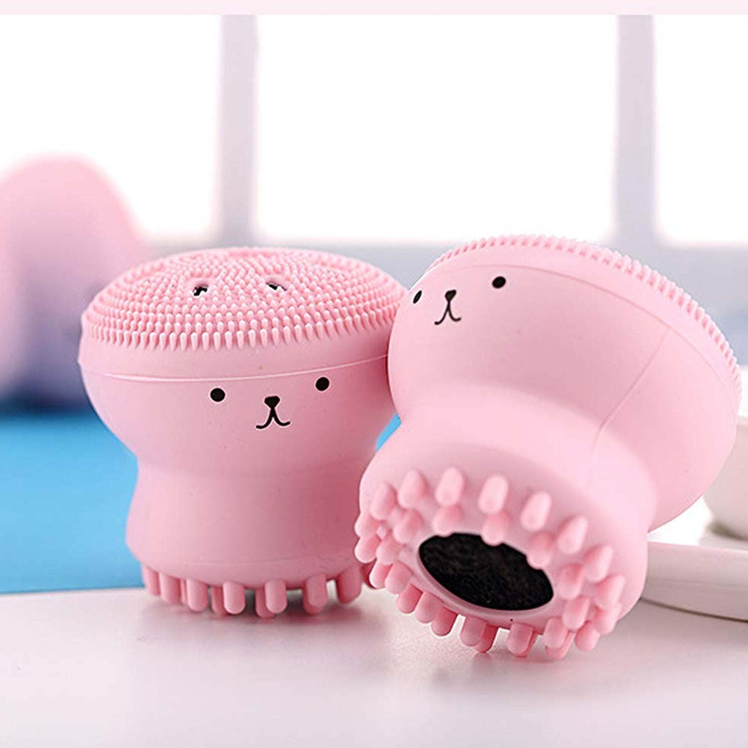 1671 Facial Cleansing Brushes, Cute Octopus Shape Silicone Face Scrubber Massager Skincare Tool (1PC) 1671 Facial Cleansing Brushes, Cute Octopus Shape Silicone Face Scrubber Massager Skincare Tool (1PC)